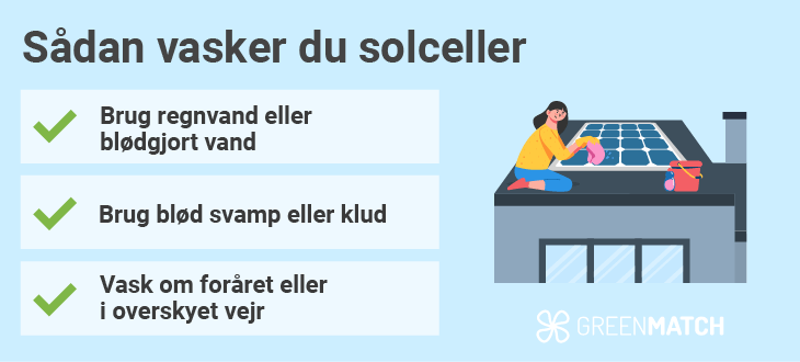 Guide til vask af solceller